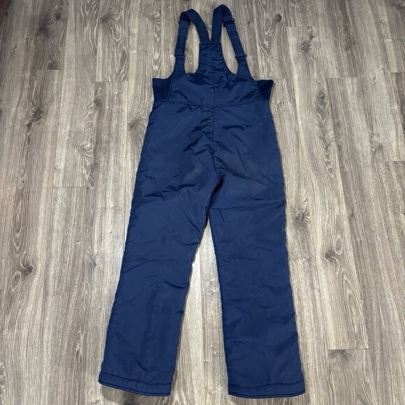 VTG Topher Mens Ski Pants Overalls Bib Ski Suit Suspenders 70s 80s M Blue Retro - Picture 14 of 15